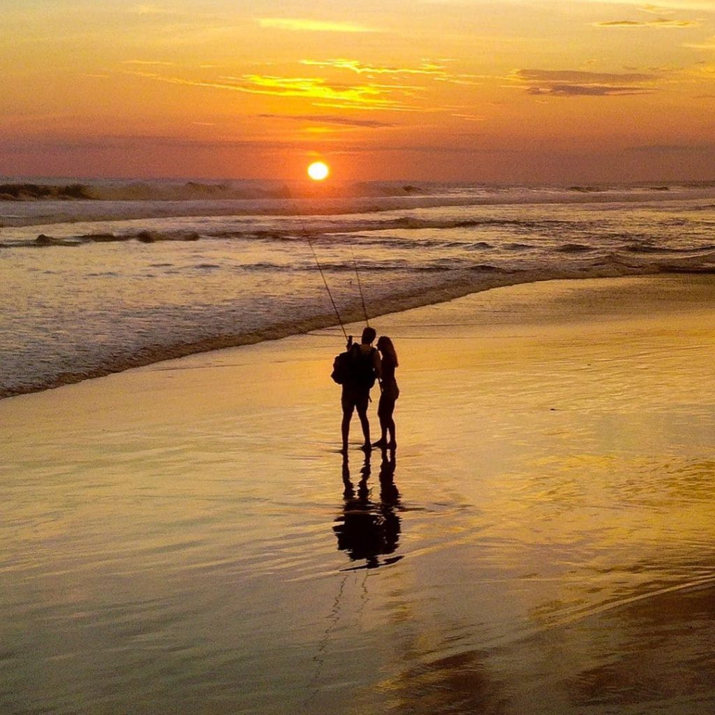 Atardecer en playa Tierra Blanca