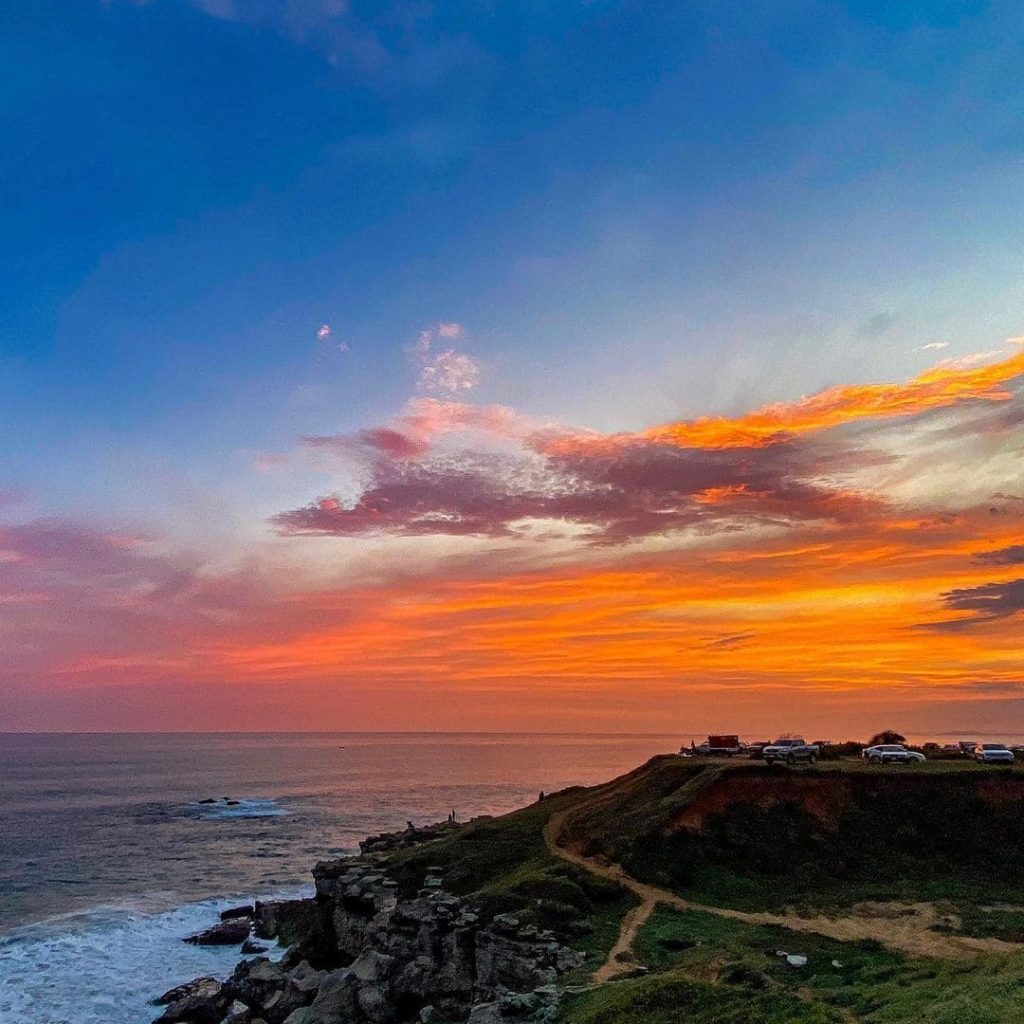 Atardecer desde playa Punta Colorada