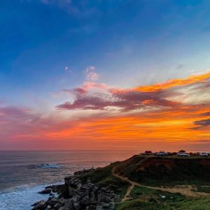 Atardecer desde playa Punta Colorada